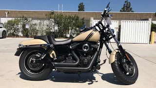 2014 Harley Davidson Fat Bob / Vance & Hines Exhaust Sound Clip