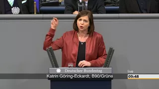 Katrin Göring-Eckardt zeigt es dem Bundestag und der AfD,  1.2.2018, Sitzung zum Familiennachzug.