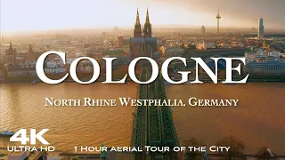 [4K] Köln COLOGNE 2024 🇩🇪 1 Hour Drone Aerial | Drohne Germany Deutschland