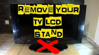 How to Remove the SAMSUNG LCD TV Stand / Base