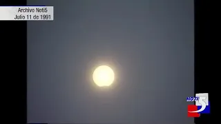 Eclipse total de sol, año 1991 en Cali-Colombia. Noti 5