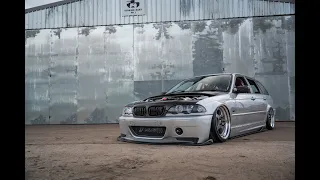400hp BMW e46 330i Supercharged bagged with roll cage