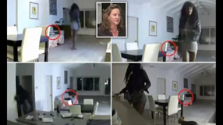 a woman creeping inside a home and standing over the victim while she was fast asleep on the couch