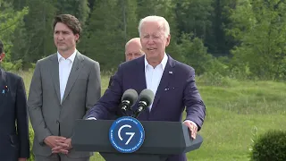 VIDEO: Joe Biden at G7 speaks on the Partnership for Global Infrastructure and Investment