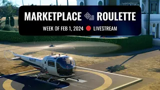 ⏪ Replay: Marketplace Roulette / Week of Feb 1, 2024 / Bell 47J Ranger, Coyote Estate / 4K on!