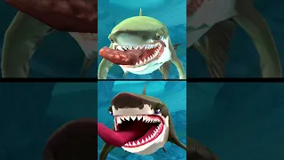 Hungry Shark World Old Vs New Megalodon Tongues