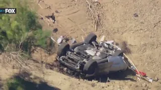 Deadly crash when car falls off cliff in Azusa after police chase