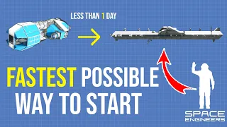 Space Engineers FASTEST Start Guide, Pod to Big Ship in Less Than a Day. Works in Vanilla Survival