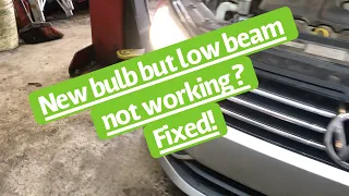 How to : VW Jetta Headlight low beam problem Fixed