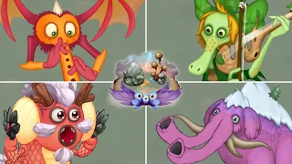 Faerie Island - All Common, Rare & Epic Monsters (Sounds & Animations) | My Singing Monsters