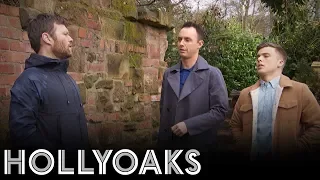 Hollyoaks: James and Harry confront Billy