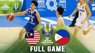 Malaysia v Philippines | Full Basketball Game | FIBA U16 Asian Championship 2023