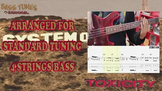 System of a Down - Toxicity Bass Cover ARRANGED FOR STANDARD TUNING (with TABS and SHEET)