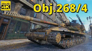 World of Tanks 9 Kills 9,5k damage Object 268/4 | 4K Video | - My battle My rules