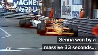 Ayrton Senna's First Win In Monaco | 1987 Monaco Grand Prix