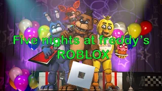 Playing fnaf on Roblox