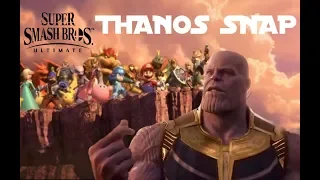 THANOS snaps his fingers and destroys all Super Smash Bros Characters