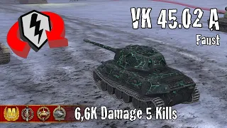 VK 45.02 (P) Ausf. A  |  6,6K Damage 5 Kills  |  WoT Blitz Replays