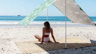 Beach Tent THE TROPICS.  Cool Style this Summer.  Wont block your view or breeze.  UPF50+ Protection