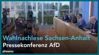 Wahl in Sachsen-Anhalt: Pressekonferenz der AfD am 07.06.2021