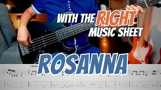 Rosanna (TOTO) - Bass Cover with play along BASS TABS