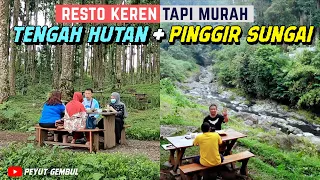Makan di Tengah Hutan & Pinggir Sungai - Resto Super Keren tapi Murah di Baturaden