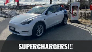 Långresa (100mil) på långfredagen med Tesla Model Y MY21 | Guiden om elbil