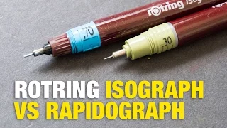 Rotring Rapidograph vs Isograph
