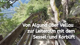 Wandern in Südtirol/Italien: Von Algund über Vellau zur Leiteralm (Bei Dorf Tirol/Tirolo)