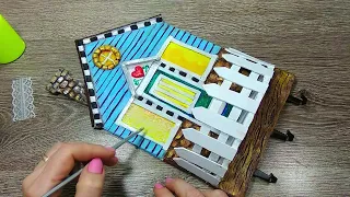 DIY.Ключница ДОМИК из картона своими руками.Как сделать ключницу.Кey holder.Titular de la llave.