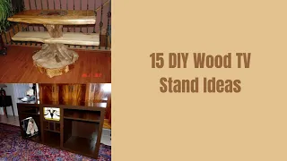15 DIY Wood TV Stand Ideas