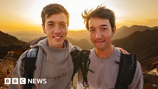 The brothers running the Great Wall of China - BBC News