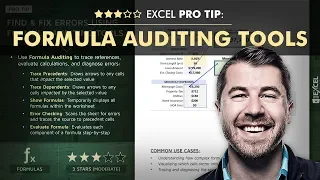 EXCEL PRO TIP: Formula Auditing Tools