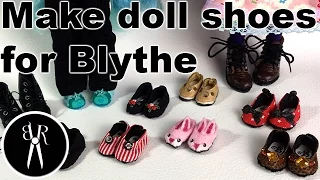 HOW TO - Sew Blythe shoes - Tutorial