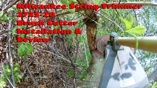 1st Gen Milwaukee String Trimmer 2725-20 Aftermarket Brush Cutter Blade Accessory Install & Review