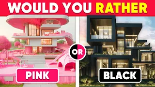 Would You Rather...? BLACK vs PINK 💗🖤 Monkey Quiz