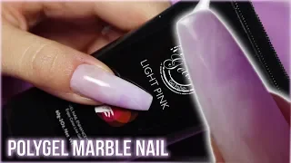 Fastest Marbled Nail  - Polygel & Dual Forms HACK