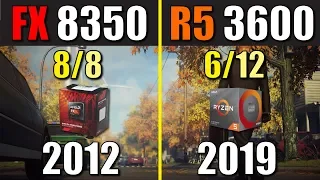 AMD FX 8350 vs. Ryzen 5 3600