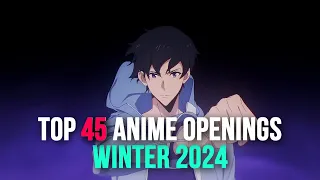 My Top 45 Anime Openings of Winter 2024 (Early Ver.)