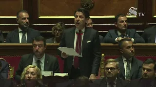 Crisi di governo, Conte in Senato: "Salvini ha seguito interessi personali"