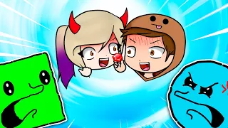 LYNA Y DANI vs CUADRADITO Y CIRCULITO | Henry Stickmin con @Lyna  y @Chocoblox