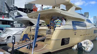 Miami Boat Show 2023 | Outdoor Docks and Boat Tours at Venetian Marina