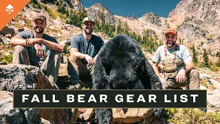 PNWild Fall Bear Gear List