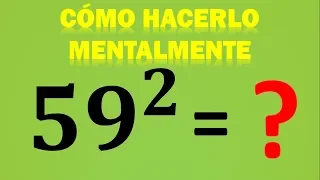 CUADRADO DE NÚMEROS DE DOS CIFRAS MENTALMENTE   MÉTODO VÉDICO MUY FÁCIL