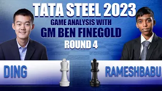 Tata Steel Round 4: Ding Liren vs Rameshbabu Praggnanandhaa