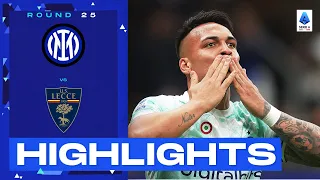 Inter-Lecce 2-0 | The Nerazzurri pick themselves up: Goals & Highlights | Serie A 2022/23