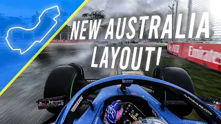 F1 22 AUSTRALIA NEW TRACK LAYOUT | Wet to Dry Gameplay | Last to First 110% AI