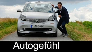 Smart Brabus fortwo & forfour FULL REVIEW test driven neu new 2017 - Autogefühl