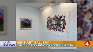 Daytime Buffalo: Hunt Art Gallery new exhibit and unveiling  permanent collection in Brisbane lobby