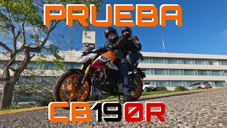 PRUEBA DE HONDA REPSOL CB190R - QUE TAL CORRE?